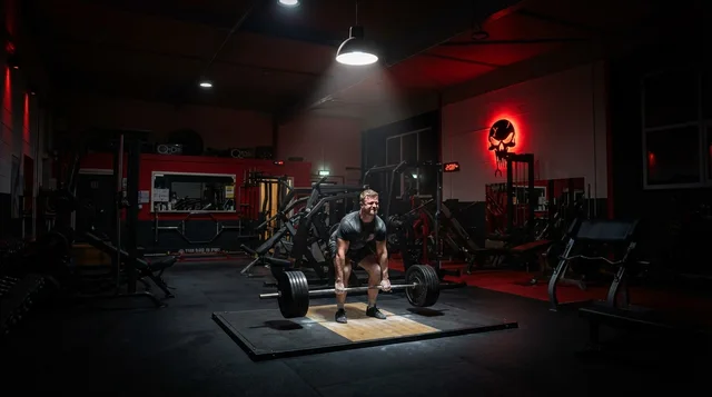 Late night solo training session at Iron Institute