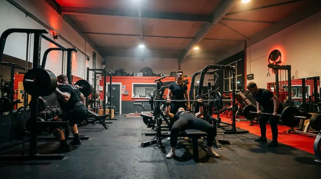 Group strength training session at Iron Institute