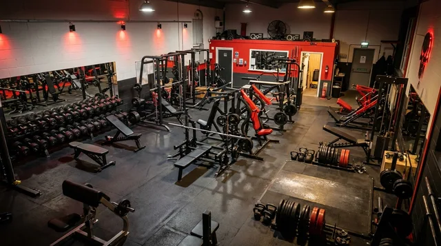 Cable machines and functional training area